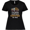 thumbnail image 3 of Inktastic Sleepy Sloth-Yeah I'm Gonna Need More Coffee for This Women's Plus Size T-Shirt, 3 of 5