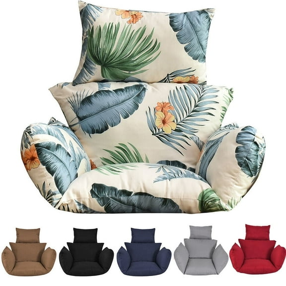 SHANNA Hanging Chair Cushion, Cushions for Hanging Egg Chair,Washable Swing Chair Cushion, Thicken Patio Hanging Egg Chair Pad, Garden Hanging Basket Chair Seat,Hawail Style