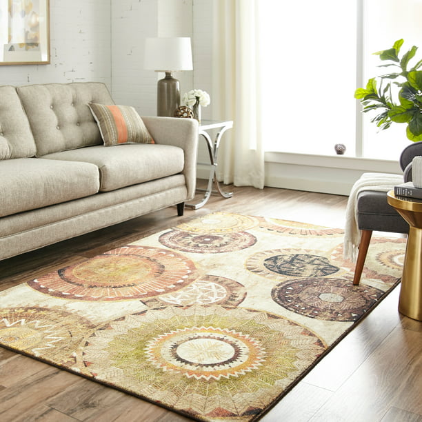 Mohawk Home Prismatic Armindale Brown, Neutral Transitional Area Rugs