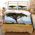 thumbnail image 1 of Ensembles de Literie 2 Pcs, Prairie Africaine Tropicale avec Fermeture Éclair Primitive, 1 of 4