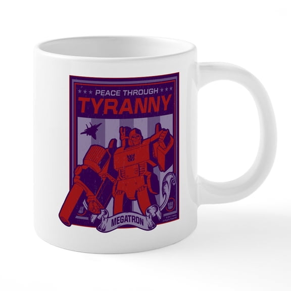 CafePress - Transformers Tyranny - 20 Oz White Ceramic Mega Mug