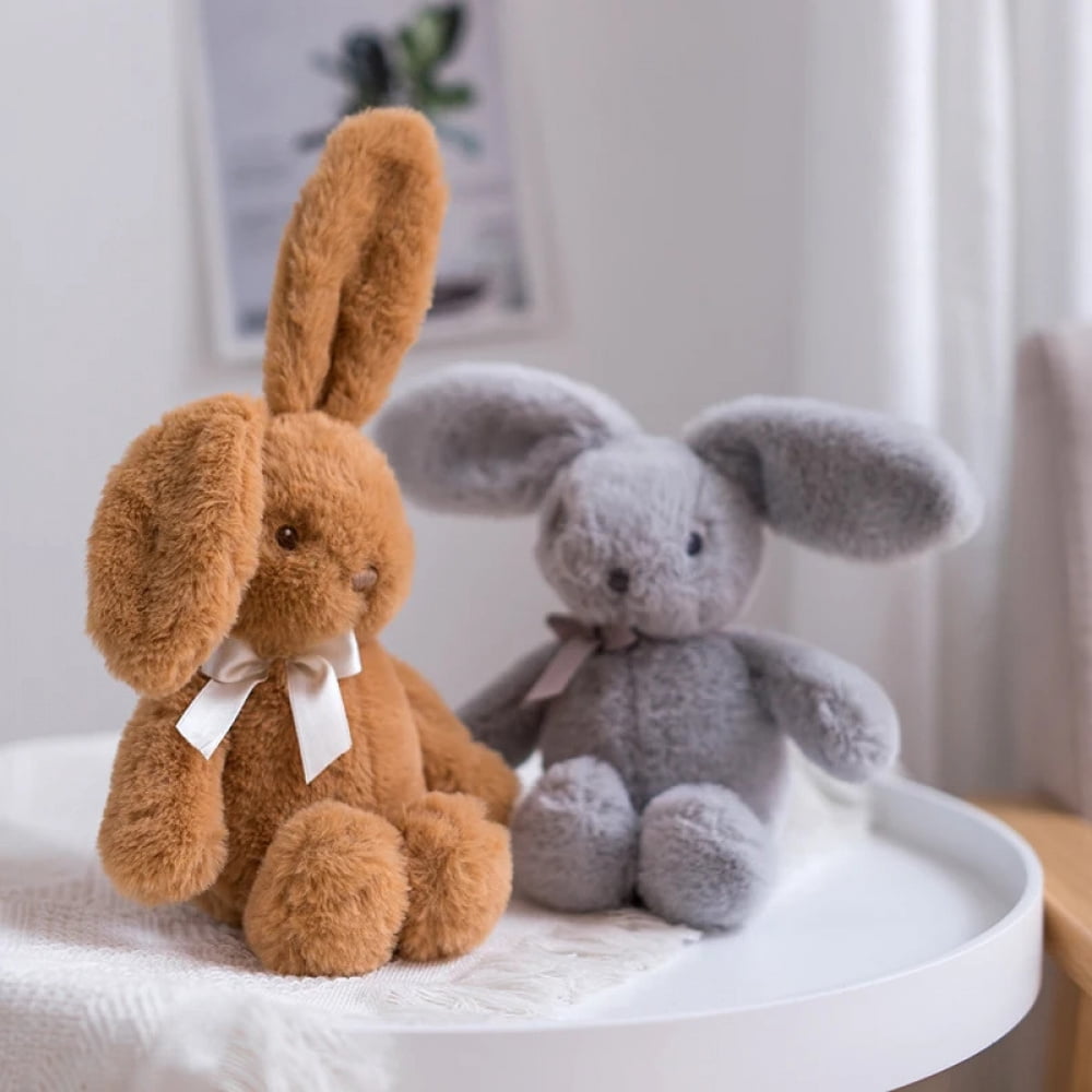 Mini Plush Lot Kawaii Pillows Rabbit Plushie Toys Bow Tie Hug Doll Creative Girls' Gifts Doll Kawaii Rabbit Plush Cartoon Animal