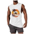 thumbnail image 2 of Njagoc3 Mens Sleeveless Sunset Graphic Tank, Muscle - Cut Armholes, Summer Beach & Outdoor Casual Vest, 2 of 6