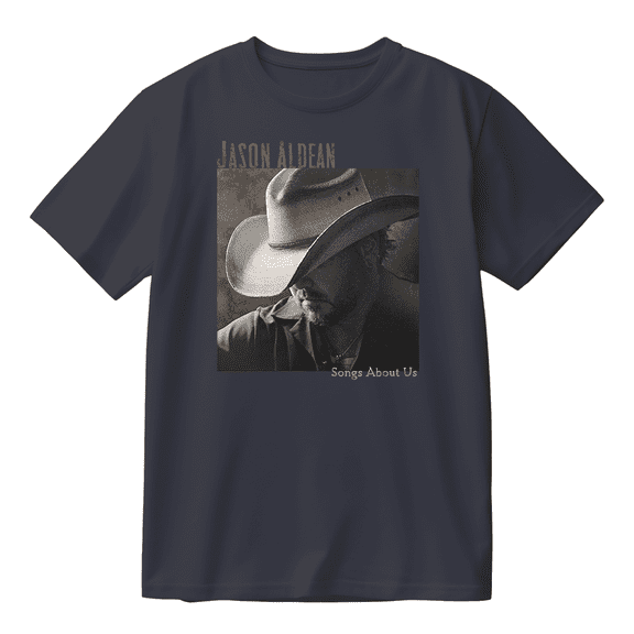 Jason Aldean Songs About Us Cotton Tee Women Men Short Sleeve Round Neck Casual Streetwear T-shirt