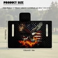 thumbnail image 7 of SEANATIVE Foldable Golf Cart Seat Cover, Easy to Carry, Portable Golf Cart Towel Blanket for 2-Person Seats, Fit for EZGO TXT/RXV, Club Car DS, Eagle American Flag Fire Pattern Patriotic Decor, 7 of 7