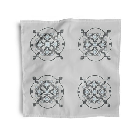 

Simply Daisy 18 x 18 Grey Tribal Geometric Burst Napkins Set of 4