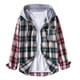 thumbnail image 1 of Camisas Oversize Hombre Camisa de manga larga a cuadros de empalme simple de para hombre Cárdigan informal estampado (Green, XXL), 1 of 6