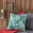 thumbnail image 6 of Greendale Home Fashions Evergreen Christmas Snowflake Square Throw Pillow - 18" - Green, 6 of 7
