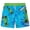 Blue Green Creeper, variant on Minecraft Little Boys' Graphic Shorts Green Striped Print