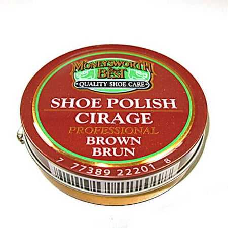 Shoe Polish - 70g / 2.5oz - Brown (Best Dark Brown Shoe Polish)