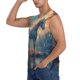 thumbnail image 3 of Fotbe Forest Lake White Horse Men's Camiseta sin Mangas Estampada para Hombres, Playera Casual para Gimnasio, Entrenamiento, Playa-Small, 3 of 7