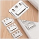 thumbnail image 5 of 100pcs Panel de pared Reemplazo de hebillas Muebles de acero inoxidable Hebilla de muebles, 5 of 5