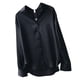 thumbnail image 5 of Blusa de mujer Camisa holgada de manga larga de satén Retro Girl Casual Top, Negro, M Kearding AP001166-20B, 5 of 7