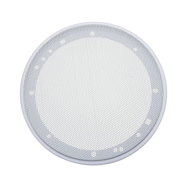 Unique Bargains Speaker Grill Cover 6.5 Inch 183mm Mesh Decorative Circle Subwoofer Protector White