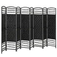 thumbnail image 1 of HOMCOM 5.6ft Folding Room Divider, Freestanding Privacy Screen for Bedroom, 1 of 10