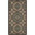 thumbnail image 5 of SAFAVIEH Veranda Durga Geometric Indoor/Outdoor Area Rug, 8' x 11'2", Chocolate/Cream, 5 of 7