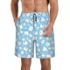 thumbnail image 1 of Fotbe Blue Popcorn Trajes de Baño Estampados para Hombre, Shorts de Verano de Secado Rápido, Ropa de Playa, Bañadores-Medium, 1 of 6