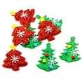 thumbnail image 1 of 8 Unids / set Colores Adornos Navideños Parches No Tejidos para s de Proyectos de Manualidade BLESIY Decoración de fiesta de árbol de Navidad de tela, 1 of 8