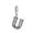 Letter U, variant on 925 Sterling Silver Charm for Bracelets Letter S Pendant Name Initial Aphabets Birthday Charm Women Bracelet Charm