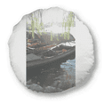 thumbnail image 1 of Coussin Rond Art Déco Willow And Prow Décoration Maison, 1 of 3