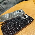 thumbnail image 3 of for iPhone Case,Luxury ElectroPlated Weave Hollow Soft Shockproof Phone Case (Purple,iPhone 13 Pro Max), 3 of 6