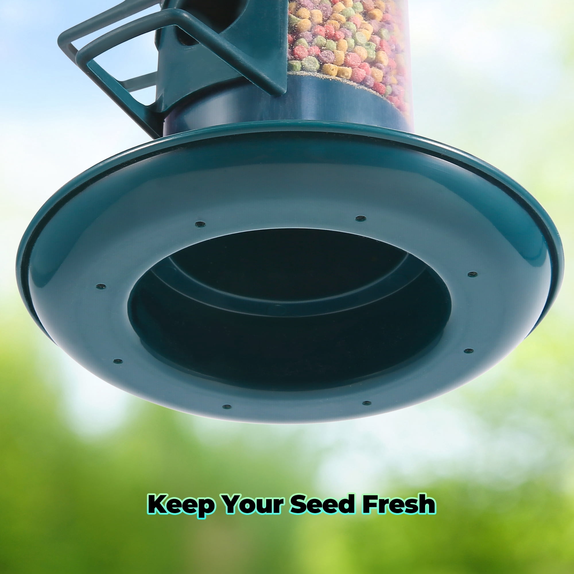 CWMMLS Tube Bird Feeders for Outdoors Hanging, Squirrel Proof Wild Bird Feeders with 4 Feeding Ports, Attract a Variety of Hummingbird, Garden Yard Decoration
