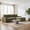 Olive Green, variant on Hosnnlie Compressible Cloud Sofa Olive Green, 360° Rounded Corners, High-Elasticity Foam Anti-Slip Base, for Small Apartment Living Room