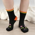 thumbnail image 5 of BambooMN Women's Super Soft Warm Cute Animal Non-Slip Fuzzy Fluffy Crew Winter Home Socks, Black Cat - 1 Pair, 5 of 8