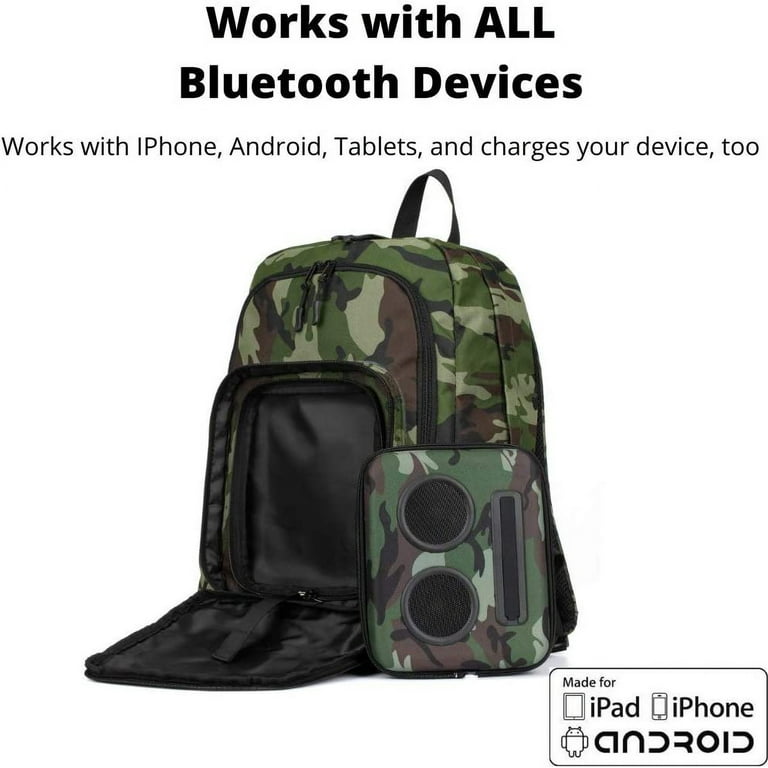 Backpack with speakers and subwoofer sales