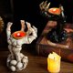 thumbnail image 1 of Halloween Candle Holder Skeleton Ghost Hand Candle Holder Resin Ornament Ghost Festival Candle Holder Candle Light, 1 of 4