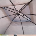 thumbnail image 3 of Tcbosik 10x10" Pop Up Tents Canopies, Outdoor Shading Canopies with Curtains, for Patio, Backyard, Garden, Camping Area, Gray, 3 of 10