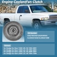 thumbnail image 2 of Embrague del Ventilador de Refrigeración del Motor para Dodge para Ram 1500 3.9L V6 1994-2001 No.52027883AB/52029300AD/5L3Z8A616AB/5L3Z8A616BB Embrague de Ventilador de Refrigeración Electrónico, 2 of 7