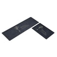 thumbnail image 4 of Alfombrilla de cocina antideslizante de 2 piezas con respaldo de goma, felpudo, de alfombra alfombrilla de cocina de simple (gris 40 * aquatica Macarena alfombra de piso de cocina, 4 of 5
