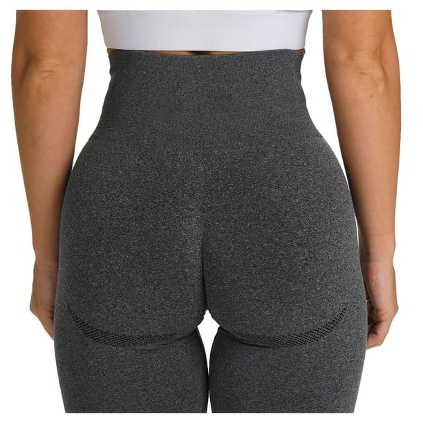 Gibobby Leggings cortos de yoga para mujer Yoga Fitness Hip-Up Pants Stretch Tight-fitting Women's Pants Pantalones de yoga(Negro,M)