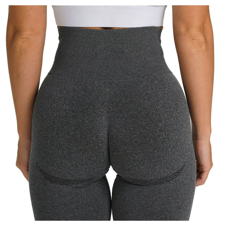 MRULIC yoga pants Pants HipUp Pants Fitness Tightfitting Women's Stretch Yoga  Yoga Pants Black + S 