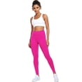 thumbnail image 6 of NELEUS Womens Plus Size High Waist Ankle Yoga Leggings Workout with Two Pockets,Rose Red,US Size 3XL, 6 of 11
