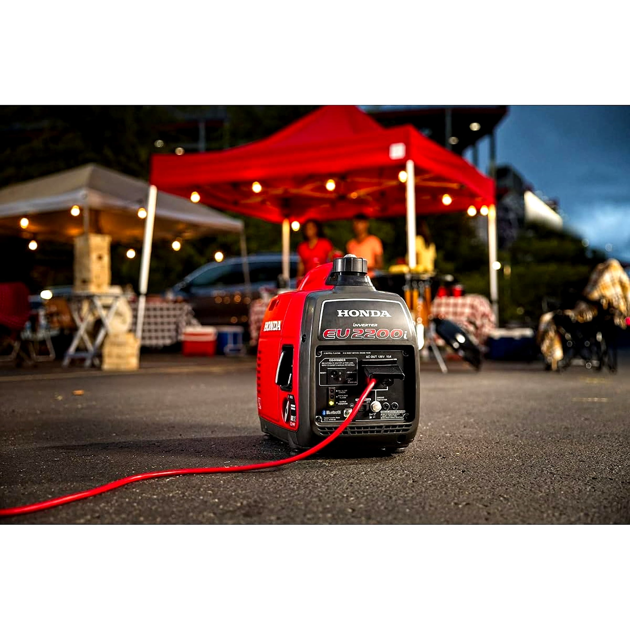 Honda 2200-Watt Remote Stop/Recoil Start Bluetooth Super Quiet Gasoline Powered Inverter Generator with Advanced CO Shutdown