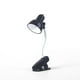 thumbnail image 2 of Cateissary Luz de lectura Clip ajustable lámpara de de escritorio lámpara de batería alimentada por batería Camping abrazadera portátil luz Iluminación y accesorios negro 10B, 2 of 6