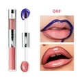 thumbnail image 1 of Barra de labios azul perlado, brillo de labios de doble punta, resistente al agua, antiadherente, delineador de labios en formato lápiz., 1 of 1