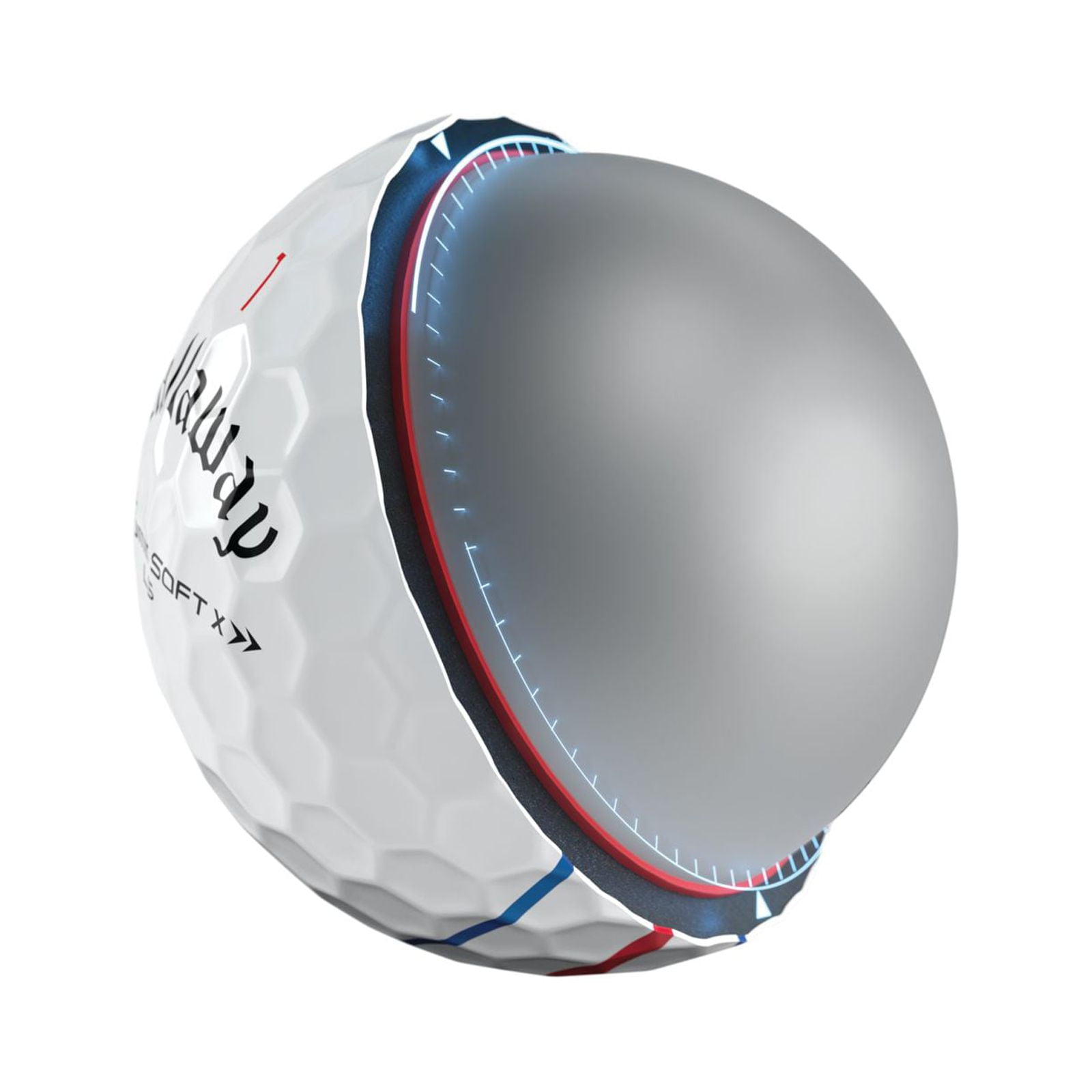 Callaway Golf 2022 Chrome Soft X LS Triple Track Golf Balls 12-pack, White
