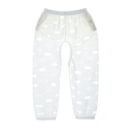 

Baby Thin Breathable Cotton Breathable Open Crotch Pants for Summer