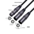 thumbnail image 4 of sweethay Mic Y Splitter Cable Female to Mixer Shielding Camera Cord Replacement Interconnect Microphone Adapter 20 Dual 4N 3Pin AWG Male Type2, 4 of 6