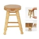 thumbnail image 2 of 1:12 Scale Mini Wooden Round Stool, Great Model for Dollhouse, 2 of 2