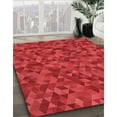 thumbnail image 3 of Ahgly Company Machine Washable Indoor Rectangle Transitional Red Area Rugs, 7' x 10', 3 of 7