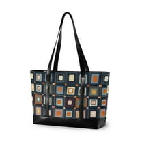 FORMRS Laptop Tote Bag for Women with 15.6" Computer Compartments Handbag, Square Harmony