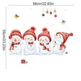 thumbnail image 3 of HomeKingdee Winter Window Clings Colorful Snowman Christmas Reusable Window Decals for Xmas Holiday Party Home School Office Decor, 3 of 6