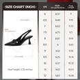 thumbnail image 6 of Women Kitten Heels Slingback Low Heel Pumps Dress Shoes for Women Closed Pointed Toe Pearl Heels for Work Wedding Bridal, 6 of 8