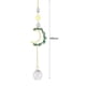thumbnail image 2 of Crystal Windchime atrapasueños Luna flor lámpara decoración del hogar (verde), 2 of 7