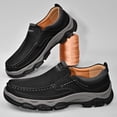 thumbnail image 2 of Men's Supportive Slip-On shoes- Imitation leather Comfortable Walking Shoes with Anti-Slip Sole for Driving & Casual Wear, 2 of 11