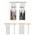 thumbnail image 6 of Fsddascl Christmas Blackout Curtains for Bedroom/Living Room, Thermal Insulated Kitchen Curtains, Winter Snowflakes Nature Forests Xmas Trees Grommet Darkening Window Treatment Drapes 27.5"x39"x2, 6 of 6